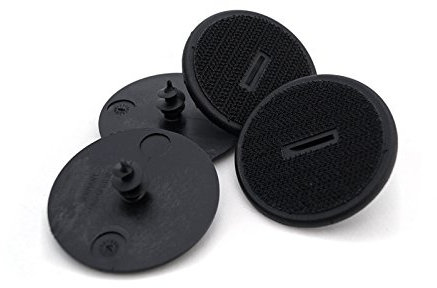 kh Teile 4-TLG Set Klettteller Fußmatten Befestigung Halter Bodenhalter Autoteppich Gummimatten (Schraubbar, auch zur Nachrüstung)