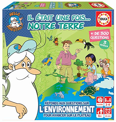Educa - Mini Jeu Il Etait Une Fois… Notre Terre. Jeux pour Enfant educatif recommandé à partir de 6 Ans (18162)