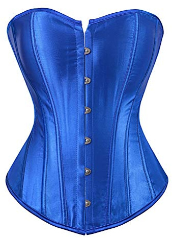 Kelvry Lingerie bustier corsetto disossato basco overbust da donna