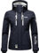 MARIKOO Damen Softshelljacke Übergangsjacke mit Kapuze Kleinezicke Blue Gr. M