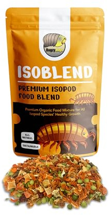 Bugzy Bugs Isoblend Premium Isopod Food Feed Mix All Natural Vegetable Dry Blend for Insects Reptiles Feeders Invertebrates