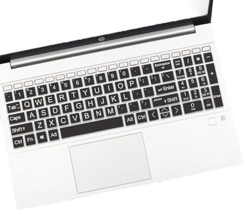 Keyboard Cover With Large Print For 15.6'' HP Laptop & HP Pavilion 15-eg 15t-eg 15-eh 15t-eg200/eg100/eg000 15-eg2373cl 15-eg2053c/2153cl 15-eg2079nr eg2097nr 15-eg2073cl 15-eg3045cl eg0025nr eg1073cl