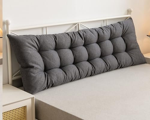 Bett Kopfteil Kissen Entfernbar Weiches Komfortables Rückenkissen Bett 60/80/140/150/120/180/200cm Lesen Kissen Kopfteil Gepolstert Bett Rückenlehne Waschbar Betten Sofa Rückenpolster ( Color : #2 , S