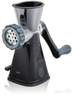 GEFU Fleischwolf METTO | Manuelle Küchenmaschine mit Wurstfülltrichter & Spritzgebäckaufsatz | Für Hackfleisch, Gebäck & eigene Wurstkreationen