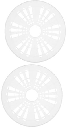jojofuny 2pièces Accessoire De Laveuse Couvercle De Pressage Plastique Pour Déshydratation Tapis De Pressage Pour Vêtements Capuchon De Rotation Blanc Compatible Avec Divers Textiles