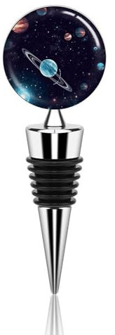 Galaxy Decor Weinflaschenverschluss, wiederverschließbar, Vakuum-Stopfen, Sektverschluss, auslaufsicher, hält frisch, geeignet für Standard