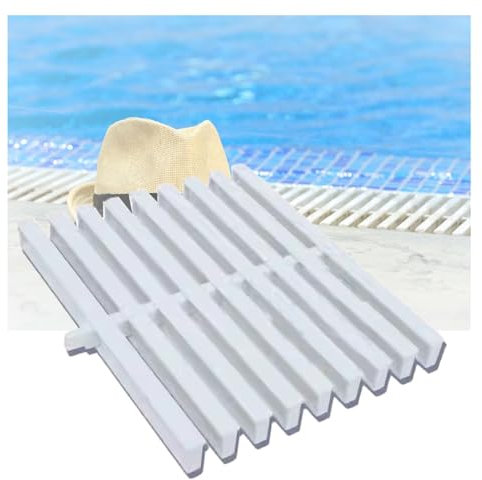 Grille De Trop-plein De Drainage De Piscine, Grille De Drainage De Sortie, Grille De Drainage D'activité, Couvercle De Drain De Sol For Piscine, Salle De Bain, Patios, Terrasses(30x100CM/10pieces)