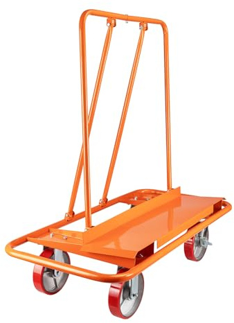 Wiltec Plattenkarren bis 1500 kg, Plattentransportwagen 120 x 59 x 110 cm aus Stahl, Plattenwagen zum Transport von Trockenbauwänden, Holz- und Gipskartonplatten, Fenstern u.v.m.