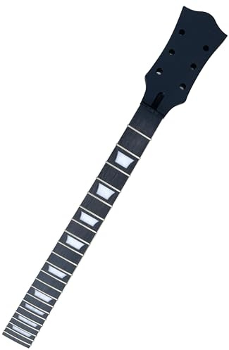 Electric Guitar Neck DIY For Gibson LP Guitars Parts Replacement 22 Fret Maple Neck Rosewood Fretboard with Trapezoid Inlays Black Nut 42mm
