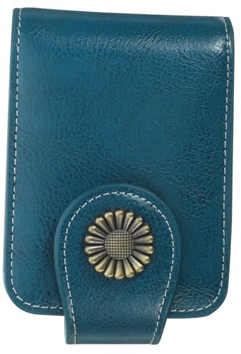 HONITANO Custodia Per Rossetti Con Specchio Incorporato, Portarossetti Piccolo in Pelle Pu, Pochette Compatta Per Trucco e Bellezza Da Viaggio