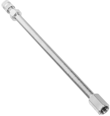 CVUTOVO Extensión de Válvula de Neumático de Metal para Inflar Ruedas de Coche y Moto Alargador de Válvula para Inflado y Diseño Elegante y Funcional Compatible con Varios de Vehículos