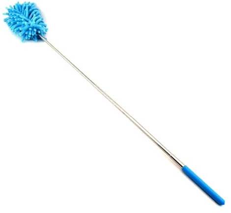 Spolverino estensibile Spazzola for la pulizia Casa Auto Pulitore Aria condizionata Mobili Persiane Strumento di lavaggio telescopico Strofinare Rimozione polvere Spolverini(Blue)