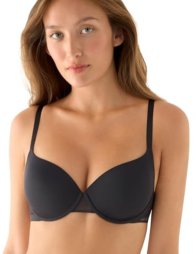 YSABEL MORA Nomarks Paula - Sujetador con Aro y Relleno Cómodo y Ligero. Sujetador Transpirable Efecto Invisible Sin Marcas con Copas de Microfibra y Acabados Termofijados. Estampado Liso.