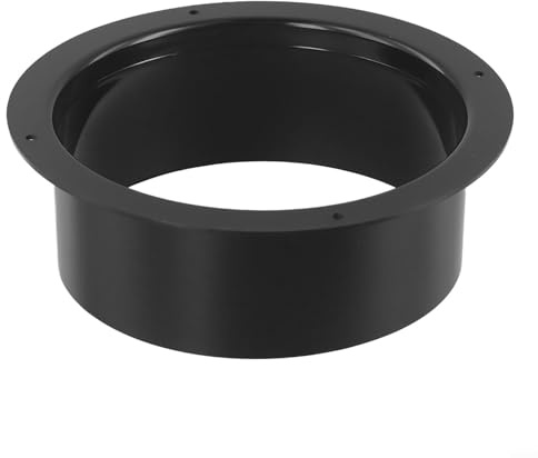 Connecteur à bride murale ABS pour tuyau de ventilation, conduit d'air, raccord rond pour ventilateur d'échappement, haute résistance, faible résistance, noir (150 mm)