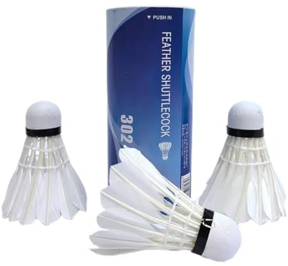 Set med badmintonbollar 3-pack, lättviktiga och höghastiga | Utomhus badmintonbollar för slagträning och För Trädgård, Park, Och Klubbövning, Barn, Vuxna Och