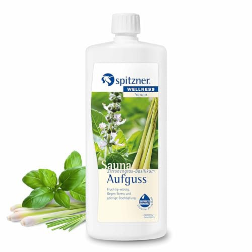Infusion bien-être pour sauna Citronnelle-Basilic 1 Litre