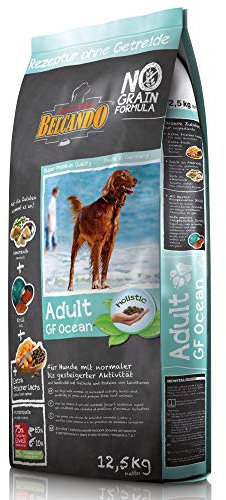 Belcando Hundefutter Adult GF Ocean 12,5 kg, Getreidefreies Futter für ausgewachsene Hunde ab 1 Jahr, Sortenreines Trockenfutter mit Proteinen von Meererstieren, Alleinfutter ohne Getreide