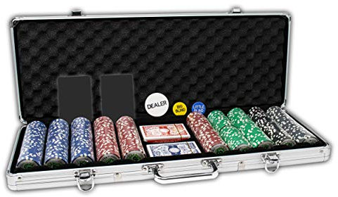 Da Vinci Profi Set von von 500 Casino Del Sol 11,5 Gramm Poker Chips w/Fall, Karten, Dealer Button, 2 Cut Karten