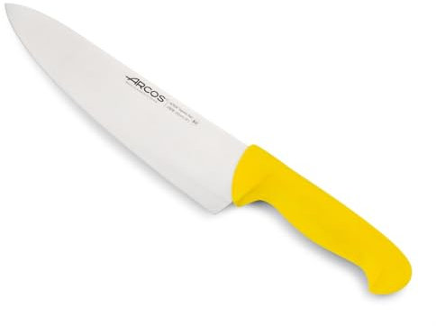 Arcos Coltello Chef in Acciaio Inossidabile – Coltello da Cucina Professionale Multipurpose per Tagliare e Pulire Verdure, Manico Ergonomico in Poliossimetilene, Lama da 250 mm – Serie 2900, Blu