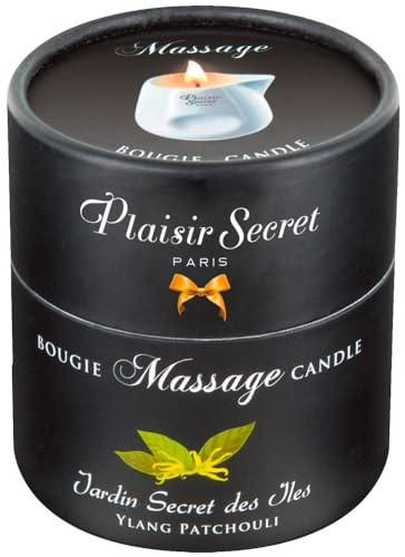 Plaisirs Secrets Bougie de Massage Gourmande Parfum Ylang Patchouli 80 ml