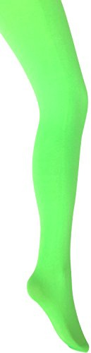 Mysasi London - Medias - 100 DEN - para mujer verde verde neón XL (Caderas 122 cm/ 137 cm)