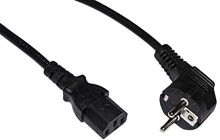 LINK LKSK01 Cable de alimentación de 1 m de Enchufe alemán 90 Grados - Toma IEC Hembra