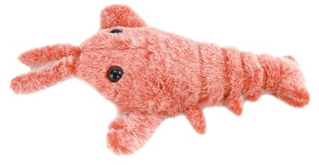 MagiDeal Floppy Lobster Katzenspielzeug, Plüsch, interaktives Spielzeug, Hundespielzeug für Hauskatzen, bewegliches Hummer-Kicker-Spielzeug, Kauspielzeug für