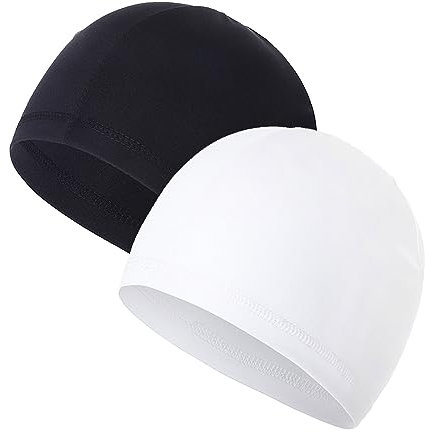 Comioke 2er Pack Fahrradmütze Unter Helm Unterziehmütze Unterhelm Fahrrad Mütze Sommer Helmmütze Sportmütze Skull Cap Atmungsaktiv Kopfbedeckung Multifunktionale Kopfbedeckung für Herren Damen Herren