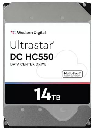 Western Digital Ultrastar DC HC550 14TB Interne Festplatte WUH721814ALE6L4 3,5 Zoll HDD SATA 6 Gb/s 512MB 7200RPM (Reconditionné)