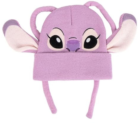CERDÁ Life'S Little Moments Punto Stitch Suave, cálido y elástico diseño Oficial-Gorro Invierno, protección Viento y frío, Talla Unica Unisex niños