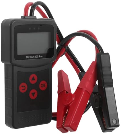 Alipis Analyseur d'état de batterie pour batteries 12 V et 24 V. Boîtier en plastique ABS résistant avec affichage numérique clair. Conçu pour une utilisation extérieure sur voitures et motos.