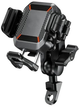 Motorcykel GPS Navigationsfäste Motorcykeltelefonhållare Med Vibrationsdämpare Mobiltelefonhållare Cykel Scooter ATV Navigation Srand För 5.4-7.2