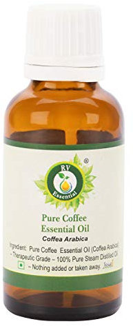 Coffee Essential Oil | Coffea Arabica | Coffee Oil | for Skin | for Candles | for Cake | for Diffuser | 100% Pure Natural | Steam Distilled | Therapeutic Grade | 50ml | 1.69oz by R V Essential