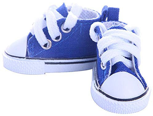 Aeromdale Canvas Shoes - 5cm Puppenschuhe für 1/6 Puppen - Blau - 1 Paar