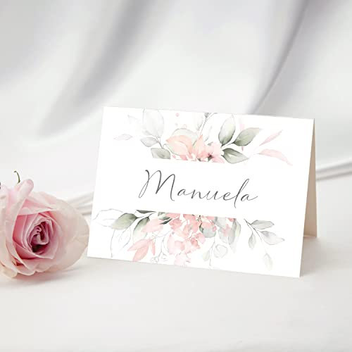 30 Stück Tischkarten Namenskarten zum beschriften Hochzeit Geburtstag Konfirmation Kommunion Taufe Feier Namensschilder zum selbst beschriften Boho