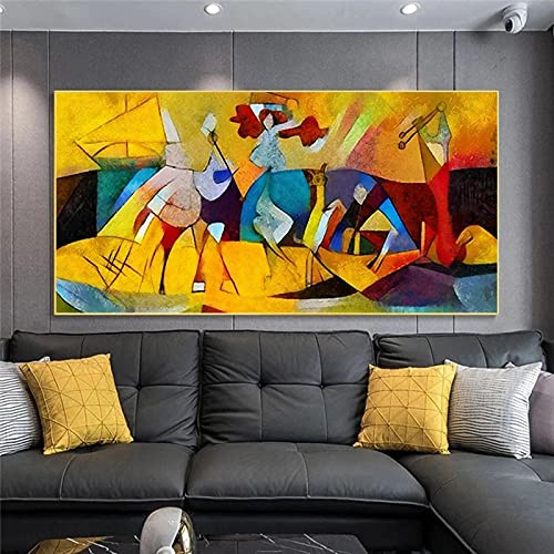 GEMMII Famoso dipinto ad olio di Picasso Quadri Su Tela Grandi Dimensioni Opere d'arte HD Stampa immagini di arte della parete per soggiorno Modern Home Decor 50x100cm Senza cornice