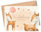MeinBaby123® 10 Einladungskarten Kindergeburtstag Jungs und Mädchen | Geburtstagseinladungen für Kinder | Wald Tiere Boho | inkl. 10 Briefumschläge | Premium Qualität (Süße Tiere V5)