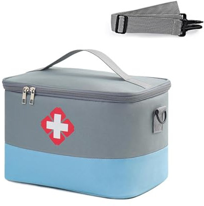 Ceeyoll Medikament Tasche, Medikamententasche, Große Kapazität Notfalltasche, Erste Hilfe Tasche Leer, Erste Hilfe Tasche Leer Tasche Wasserdicht, Für Schule, Reisen, Camping Und Wandern