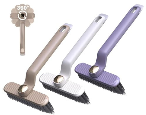 Pack of 3 Joint Brushes, Bathroom Joint Cleaner, 360° Rotating Joint Cleaning Brush, Multifunctional Hard Bristles Joint Cleaning Brush, Cleaning Brush for Joint Cleaning in Bathroom, Toilet, Kitchen