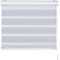 Fensterdecor Doppelrollo 100 x 230 cm in Weiss I Sichtschutz-Rollo für Fenster I Lichtdurchlässigkeit anpassbar I Tag & Nacht tauglich I Flexibler Seitenzug I Premium Qualität