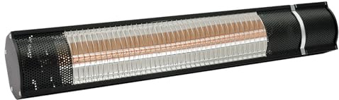 MEELRYD Infrarotstrahler 2500W, Wärmestrahler Terrasse elektrisch mit 3 Heizstufen und Timer, Wand Infrarotstrahler Wickeltischstrahler, Elektroheizung für Wohnungen, Garagen, Open-Air-Restaurants