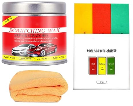 Elimina Auto | Restauratore Di Lucentezza 100ml | Pasta Elimina Vernice Per Veicoli | Per Pendolari Viaggi Road Trip Guida Quotidiana Principianti e Appassionati Camion Minivan Berlina