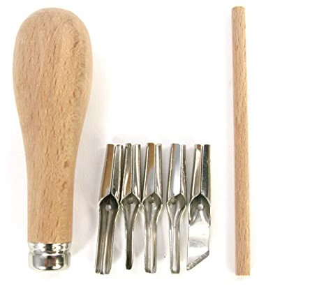 ABIG Lino-Schneid-Set, Holz, QAQLCS Verpackung kann variieren, 3.5 x 10.5 x 3.5 cm