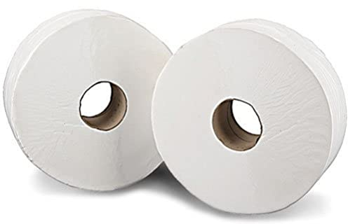 2Work 2-Ply Mini Jumbo Toilet Roll 200 Metres (Pack of 12) J26200VW