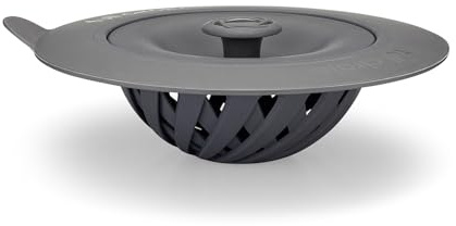Full Circle Kitchen Accessories, Gray, Sink Strainer with Stopper