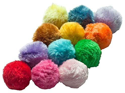 Fashion's Talk Cat Toys Furry Rattle Ball for Kitty 12 Pack