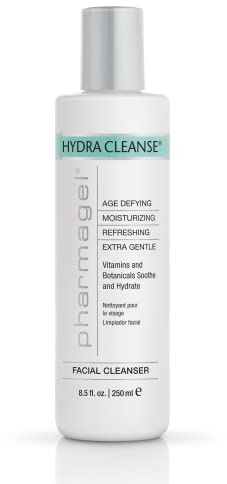 Pharmagel Hydra Cleanse Water Rinseable Facial Cleanser for All Skin Types, Natural Face Wash, Hydrating, Age Defying and Revitalizing Face Cleanser, 200 ml
