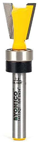 Yonico Dovetail Router Bit 14 Degree X 5/8-Inch with Bearing 1/4-Inch Shank 14115qt