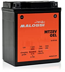 BATTERIA MALOSSI GEL YTZ8V SIGILLATA CZD A X MAX 300 2017 2018 2019 2020 2021 SH 125 150 2017 2018 2019