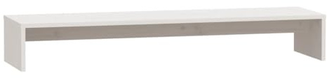 vidaXL Skärmställ vit 100x27x15 cm massiv furu